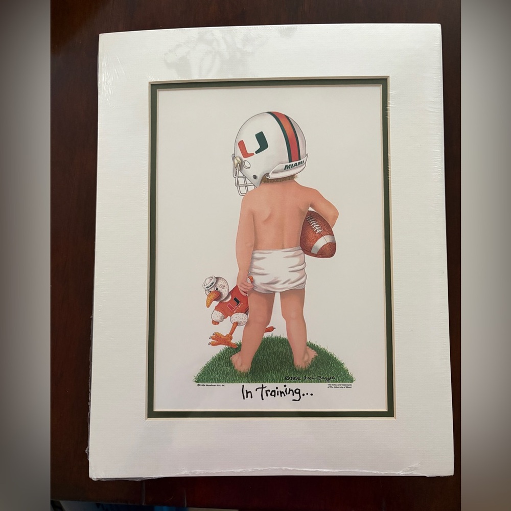 Miami Hurricane Baby Art Print